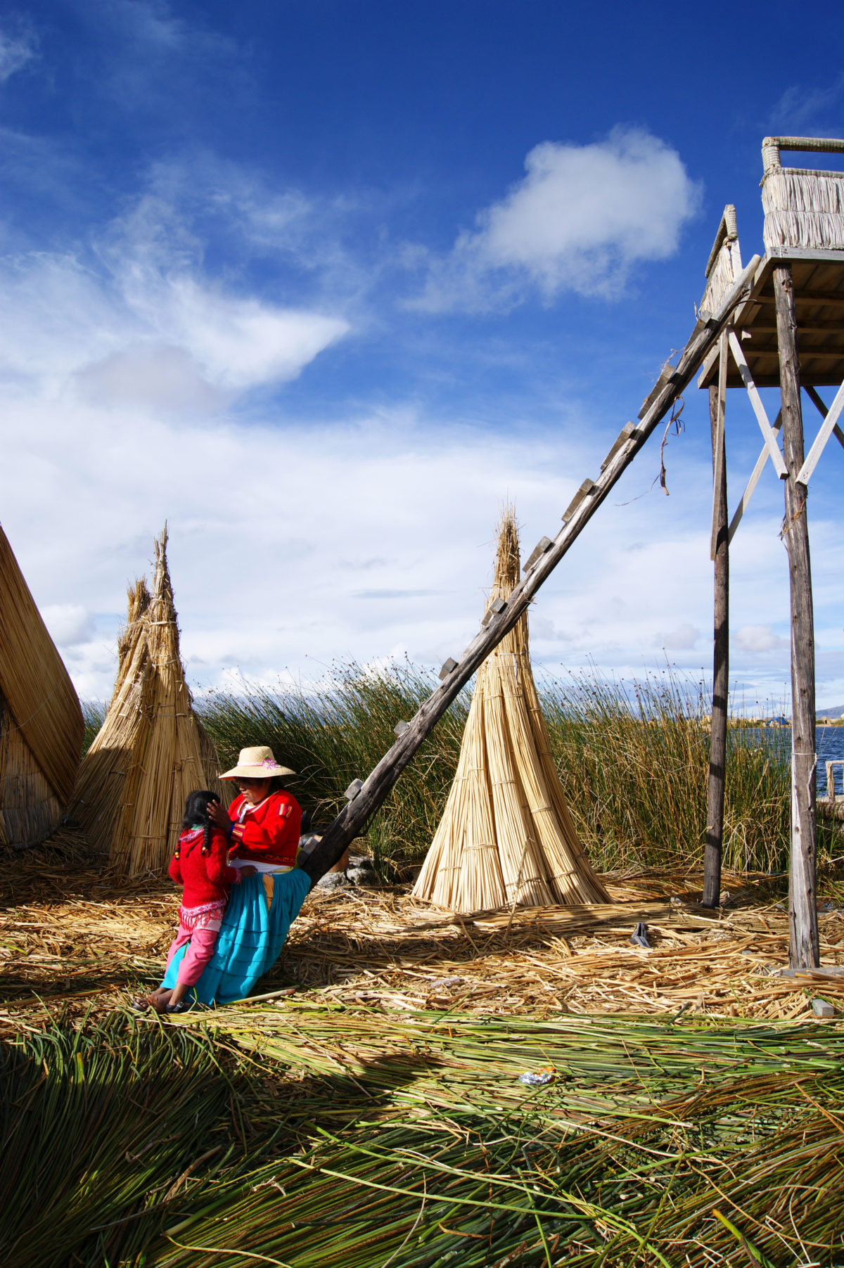 Uros, a floating island of Lake Titicaca where the Ur people live