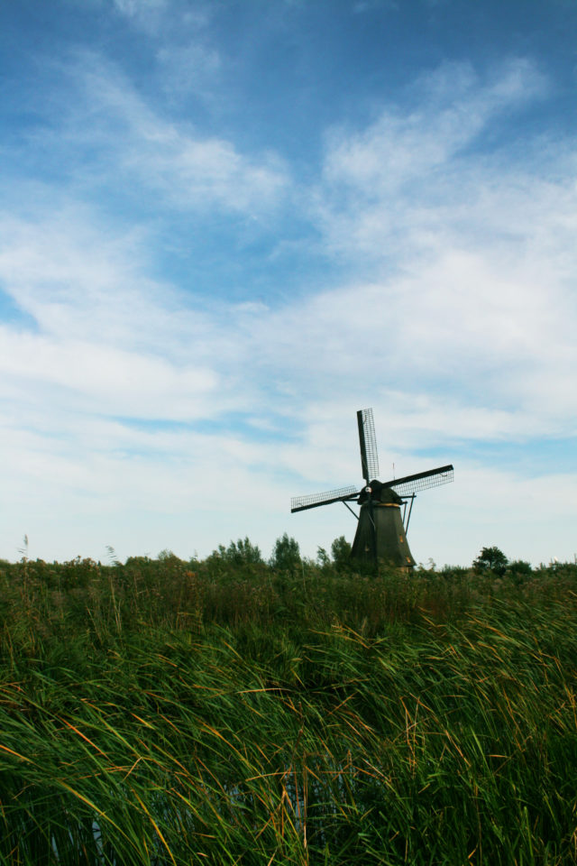 Free stock photos of [Dutch World Heritage Kinderdijk Elshout Windmills ①]