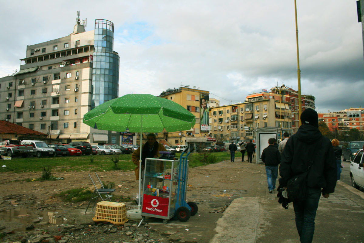 Tirana, the still-developing capital